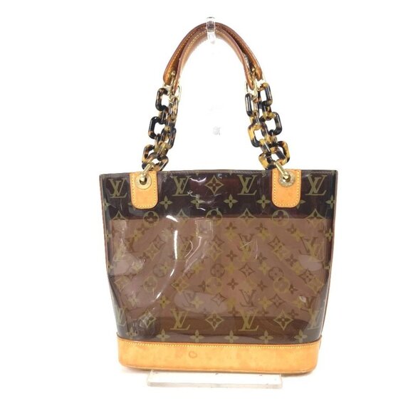 LOUIS VUITTON M92502 MonogramVinyl Cabas Amble PM Tote Bag Shoulder Beach Bag - Picture 1 of 16
